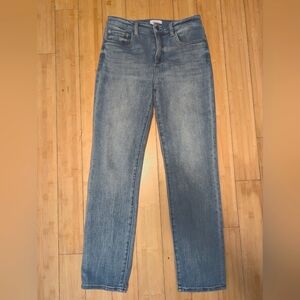 Pistola high waist straight leg blue denim jeans size 28